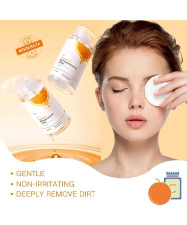 300ml Vitamin C Cleansing Water For Makeup Remover Makeup Remover with VC to Dissolve Oil and Make-Up in an Instant Vitamin C Face Wash Mascara Remover Gentle Skin Cleanser for Face Eyes and Lips - Buy Online on SooperMarket.com