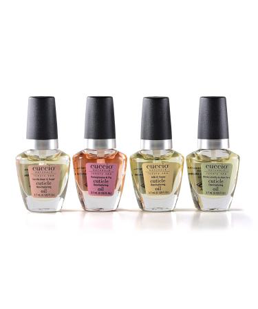 Cuccio Naturale Mini Cuticle Revitalizing Oils - Hydrating Formula for Dry Skin and Nails - Paraben and Cruelty-Free - 4-Piece Set with Spa-Quality Fragrances - Buy Online on SooperMarket.com