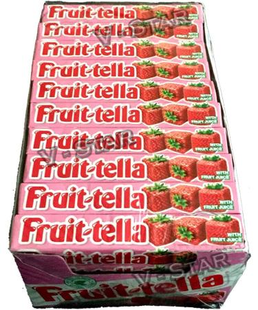 Fruit-Tella Strawberry Juicy Chews Assorted Fruit Flavour Sweet (40) - Buy Online on SooperMarket.com