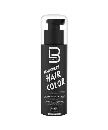 Level 3 Temporary Beard Color - For Black Hair Beards - Full Beard in Minutes - Easy to Apply and No Mixing Required L3 - Level Three Natural Looking Black Dye
