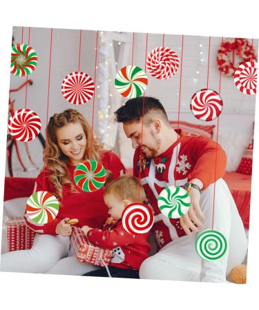 PRETYZOOM 24 Sheets Christmas Candy Decorations Ribbons Xmas Candies Xmas Ornaments Window Decorative Stickers - Buy Online on SooperMarket.com