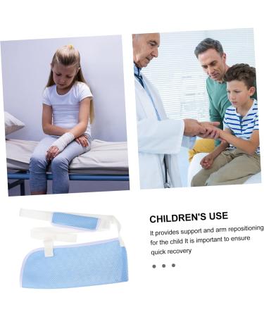 CIYODO Children's Arm Sling Arm Sling for Shoulder Sling Immobilizer Sling Arm Brace Net 60X30CM Sky-blue - Buy Online on SooperMarket.com