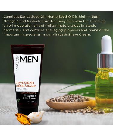 Vitabath Men's Amber Woodland Shave Cream - Super Slick Shaving Razor Burn Protection & Skin Moisturizer - Gluten-Free & Cruelty-Free - 6 fl oz - Buy Online on SooperMarket.com