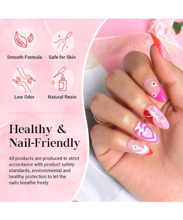 MEFA 23 Pcs Gel Nail Polish Set - Summer Bright Classic Colors with Glossy & Matte Top Coat - Starter Manicure Kit for Women - DIY Salon Gift - Buy Online on SooperMarket.com