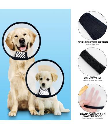 Mesybveo Adjustable Dog Collar & Cat Cone - 2 Piece Break for Dogs Lightweight Comfort Pet Funnel (18-27cm) - Buy Online on SooperMarket.com