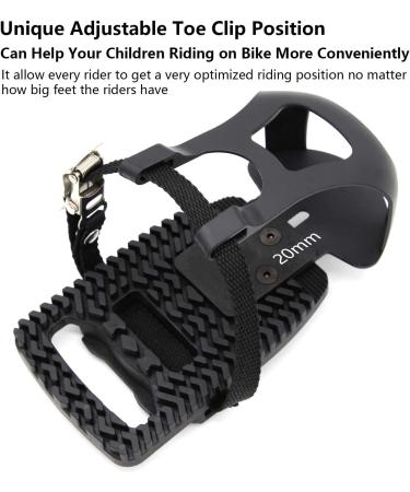 Adjustable Plastic Pedal Adapter with Toe Clips and Straps for Peloton Bike - Buy Online on SooperMarket.com