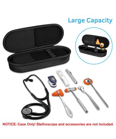 Travel Hard Stethoscope Case for Littmann Classic III, Cardiology IV, MDF Acoustica - Black - Buy Online on SooperMarket.com