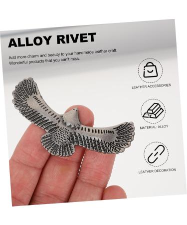 Operitacx 5pcs Bag Supplies Shape Decorative Alloy Craft Accessories Clothes Buttons Eagle Design Diy Rivet - Buy Online on SooperMarket.com