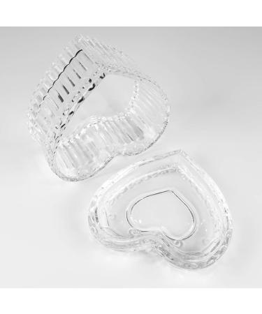 JND Professional Acrylic Liquid Monomer Dappen Dish & Lid - Glass Crystal Nail Art Powder Cup (Filigree Heart) - International Shipping Available - Buy Online on SooperMarket.com