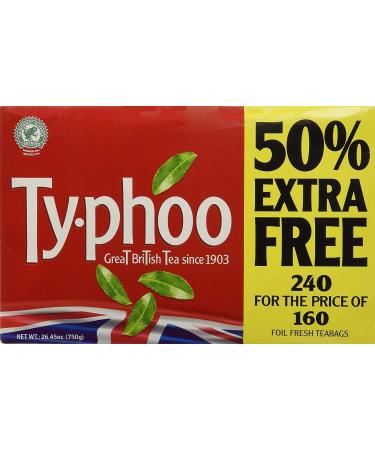 Typhoo Tea 240 Bags 2 Pk - Buy Online on SooperMarket.com