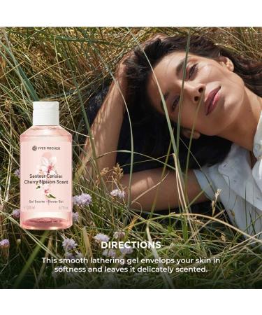 Yves Rocher Cherry Blossom Shower Gel 200ml - Floral Scented Body Wash for Radiant Skin - International Shipping Available - Buy Online on SooperMarket.com