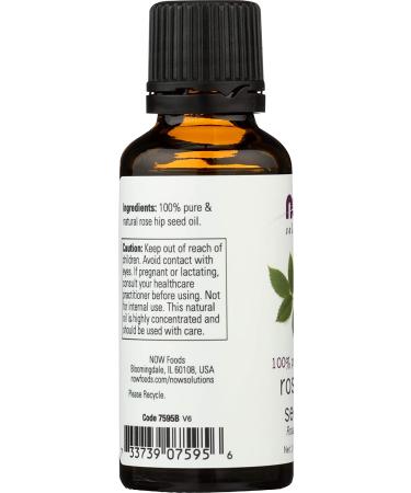 Now Foods Rose Hip Seed Oil 1 fl oz - Pure & Natural Skin Care - Buy Online on SooperMarket.com