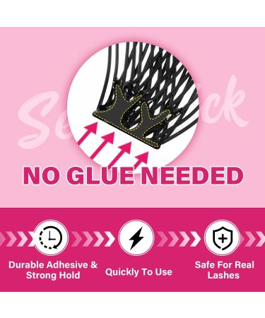 48Pcs Self Adhesive Cluster Lashes | Reusable, No Glue Needed | Easy to Use Velvety D-10-18 Mix - Buy Online on SooperMarket.com
