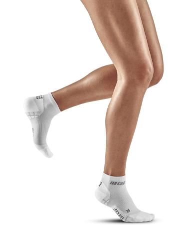 CEP Ultralight Compression Low Cut Socks for Women | Short Sports Socks in Carbon White | Size IV | Lightweight Comfort & Support - Buy Online on SooperMarket.com
