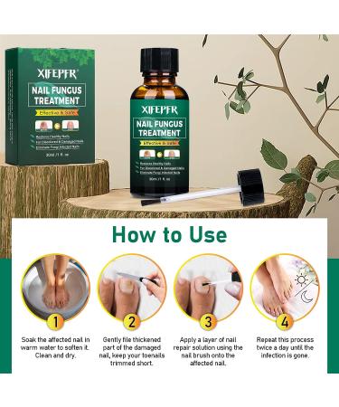 XIFEPFR Toenail Repair Treatment - Extra Strength Nail Renewal Solution for Thick, Brittle, and Discolored Nails - Buy Online on SooperMarket.com