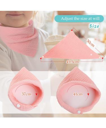 WD&CD 4-Piece Triangle Baby Dribble Bibs | 2 Adjustable Buttons | Soft & Absorbent - Buy Online on SooperMarket.com