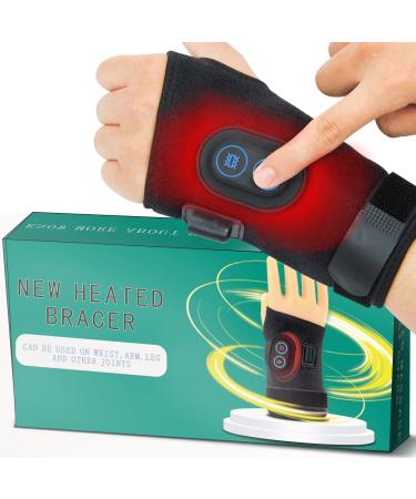 Kkaffe Wrist Heating Massage Protector  3-Level Massage and Heating  is Used to Relieve and Support Wrist Tube Sprain  Arthritis  tendinitis and Joint Pain. (Left Hand)