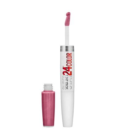 Maybelline Super Stay 24  2-Step Liquid Lipstick Makeup  Long Lasting Highly Pigmented Color with Moisturizing Balm  Very Cranberry  Ruby Red  1 Count 100 VERY CRANBERRY 0.08 Fl Oz (Pack of 1)