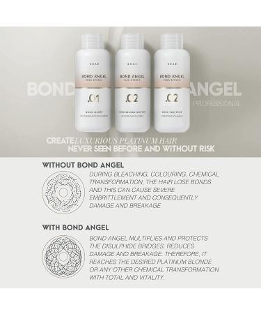 Bond Angel Plex Effect Treatment Kit - Bleaching & Coloring Protection for All Hair Types - Step 1, 2, 3 (3.38 fl. oz) - Buy Online on SooperMarket.com