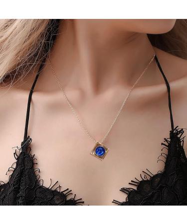 Women's Map Pendant Twelve Necklace Constellation Wild Necklace Simple Personality Clavicle Star Necklaces & Pendants Simulated Diamond Initial Necklace (E One Size) - Buy Online on SooperMarket.com