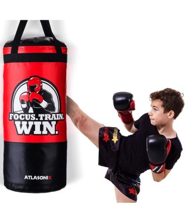 Hanging Kids Punching Bag 2 Ft - Professional Style Youth Punch Bag for Martial Arts, Boxing, Karate - Ages 5-15 | Unfilled - Buy Online on SooperMarket.com