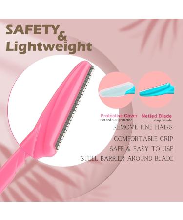 Soft N Style Ladies Eyebrow Grooming Razors - Set of 3 Multicolor Shavers for Perfect Eyebrows | International Shipping - Buy Online on SooperMarket.com