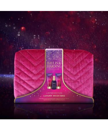 Baylis & Harding Midnight Fig & Pomegranate Deluxe Wash Bag Gift Set - Vegan Friendly - Buy Online on SooperMarket.com