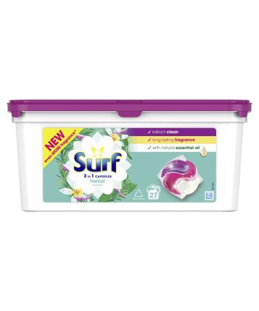Surf Herbal Extracts 3 in 1 Capsules Washing Capsules even more fragrance* for brilliantly clean laundry every time 27 washes
