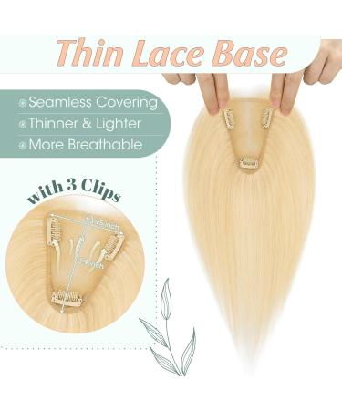 TESS Clip in Hair Pieces for Women Extensions Toupee Hair Topper Hair Toppers for Thinning Hair Women Real Hair - 06 Inch 14 g #613 Bleached blonde 06 Inch #613 Bleached blonde - Buy Online on SooperMarket.com
