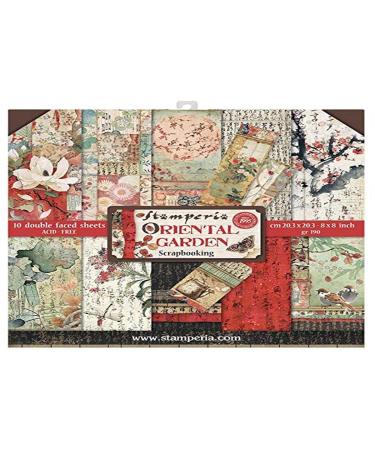 STAMPERIA INTERNATIONAL  KFT PAPER PAD 8X8 10PK ORIENTAL G  20.3 x 20.3 (8 x 8)  Multicoloured