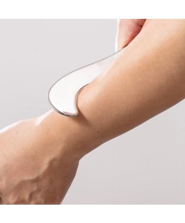 NCCYOOT gua sha tool gua sha stainless steel iastm tool Gussha massage tool muscle scraping tool for Soft Tissue Therapy and Reduce Arms Back Legs Neck Shoulder Muscle Pain(ms) S shape - Buy Online on SooperMarket.com