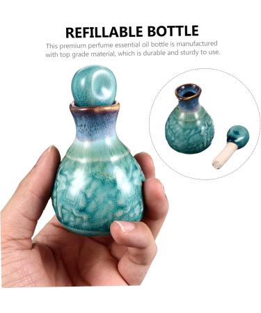 Cabilock 1 Set Aromatherapy Bottle Ceramic Oil Bottle Japanese Soy Sauce Ceramic Essential Oil Perfume for Perfume Ceramic Oil Dispenser Mini Vintage Ceramics Soy Sauce Bottle 9.5X5.5cm Blue - Buy Online on SooperMarket.com
