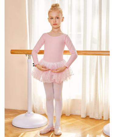 Zaclotre Girls Ballet Long Sleeve Leotard with Tutu Skirt | Ballerina Dance Dress 4-5T - Buy Online on SooperMarket.com
