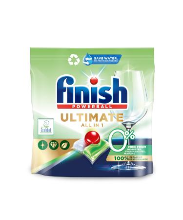 Finish Ultimate All in One 0 Percent Dishwasher Tablets 100's Unscented 100 Count (Pack of 1)