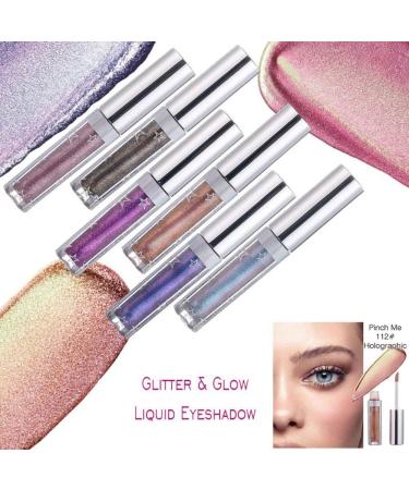 Weixinbuy 12 Colors Liquid Eyeshadow Glitter Metallic Eyeshadow Shining Shimmer Glitter Highly Pigmented Liquid Eyeliner Waterproof Long Lasting ((103#Ice)) - Buy Online on SooperMarket.com