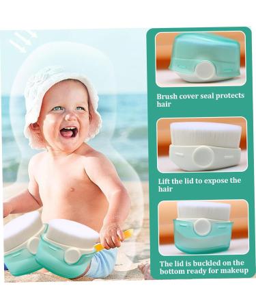 2pcs Sunscreen Applicator for Kids Sunscreen Lotion Applicator Set with Protective Cap Fast Brush Liquid Cream Powder sunblock applicator for kids - Buy Online on SooperMarket.com