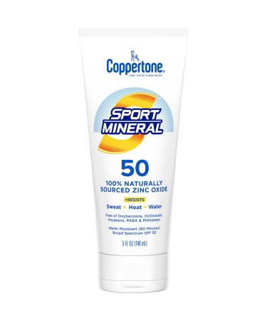 Coppertone Sport Mineral Sunscreen Lotion SPF 50 5 fl oz (148 ml)