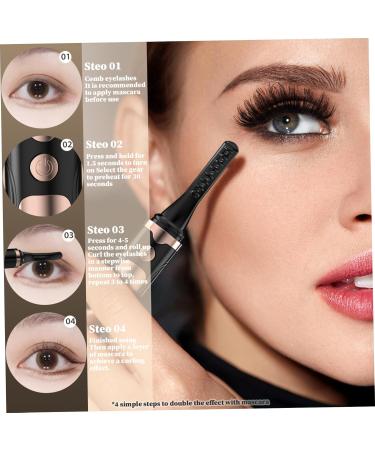 Heated Eyelash Curler 4 Heating Levels Electric Eyelash Curler Eyelash Curlers with Comb and LED Display USB Rechargeable 5 Min Auto Off Lash Curler Gifts for Her Lash Curler - Buy Online on SooperMarket.com