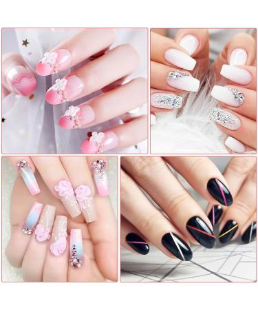40-Piece Nail Art Decoration Set | Brushes Foil Stickers & More | Perfect for Manicure Enthusiasts | International Shipping Available - Buy Online on SooperMarket.com