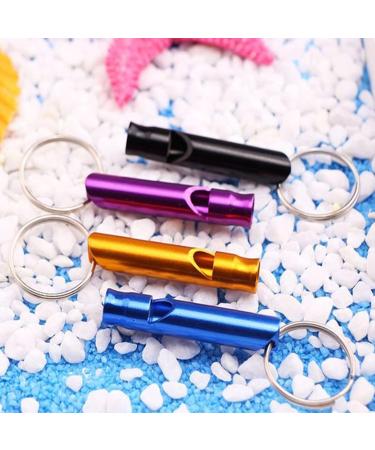 14-Piece Aluminum Alloy Sport Whistle Set | Emergency Whistles with Key Rings | Ideal for Referees Hiking Camping & Climbing - 7 Colors - Buy Online on SooperMarket.com