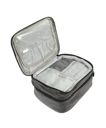 Amosfun Nail Storage Box Nail Polish Bag Portable Nail Polish Holder Nail Organizer Make up Traveling Organizer Bag Travel Make up Organizer Bag Makeup Storage Bag Nail Polish Carrying Bag