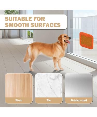 3 Pcs Licky Mats for Dogs 2 Dog Lick Mats with 1 Silicone Spatula Dog Lick Pad with Strong Suction Suitable for Pet Bathing Grooming Training 2 PCS (1 PCS Blue + 1 PCS Orange) - Buy Online on SooperMarket.com