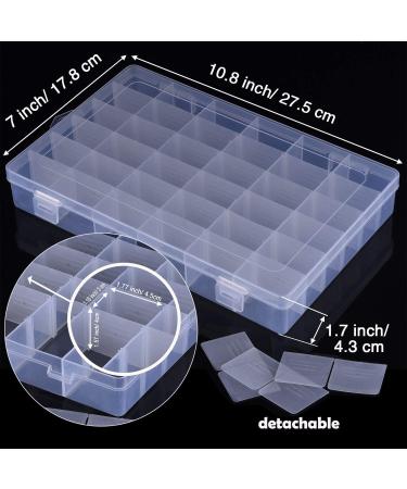 Embroidery Floss Cross Organizer Box - 127pcs Bobbin Winder Kit with 36 Compartments and Floss Bobbins for Craft Sewing Storage - Buy Online on SooperMarket.com