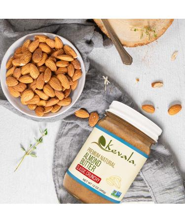 Kevala Almond Butter Classic Crunchy 12 oz - 100% Natural & Delicious - Buy Online on SooperMarket.com