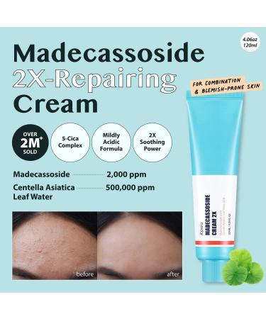 A'PIEU Madecassoside 2X Cream 4.06oz for Combination Skin - Soothes Dryness, Sun Damage, Dark Spots - Centella Asiatica Formula - Buy Online on SooperMarket.com