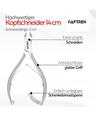 AFTREN 14cm Thick Ingrown Toenail Nippers Professional Nail Clippers Nail Clippers J2 Stainless Steel Pedicure Tools (Silver 5.5 Inch) Silver 5.5 Inch - Buy Online on SooperMarket.com