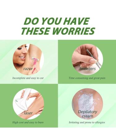 Pain-Free Pearl Wax for Hair Removal | Aloe Vera Hard Wax Pearls for Sensitive Skin Perfect for Bikini Legs Arms & More - Buy Online on SooperMarket.com