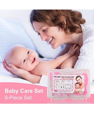 FantasyDay 9pcs Nursery Healthcare & Grooming Kit - Pink Baby Gift for New Mom - Buy Online on SooperMarket.com