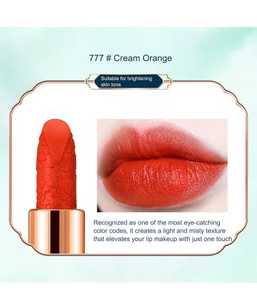 Misty Lip Gloss - Long-Lasting Matte Lipstick & Repair Balm for Dry Lips | Creamy Orange | Perfect for Travel Work Dating & Parties - Buy Online on SooperMarket.com