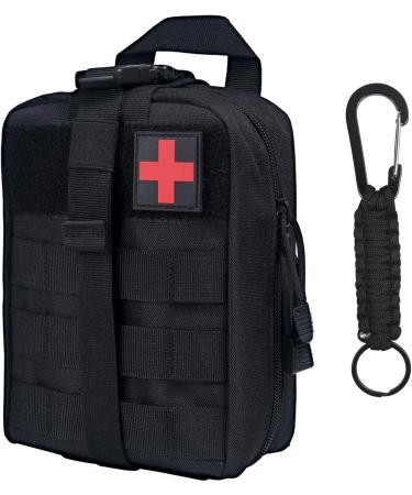 Flintronic First Aid Tactical Hip Pocket - Military Compact Belt Bag for Camping Hiking Cycling & Travel - Multi-functional Belly Pocket with Carabiner - Black #1 - Buy Online on SooperMarket.com